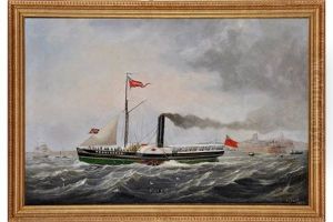The Paddle Steamer Providence Off Tynemouth