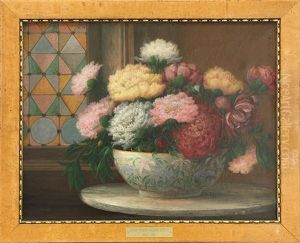 Peonies In A Bowl