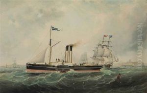 The Paddle Steamer George Peabody by John White Allen Scott