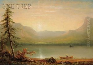 Lake View At Sunset by John White Allen Scott