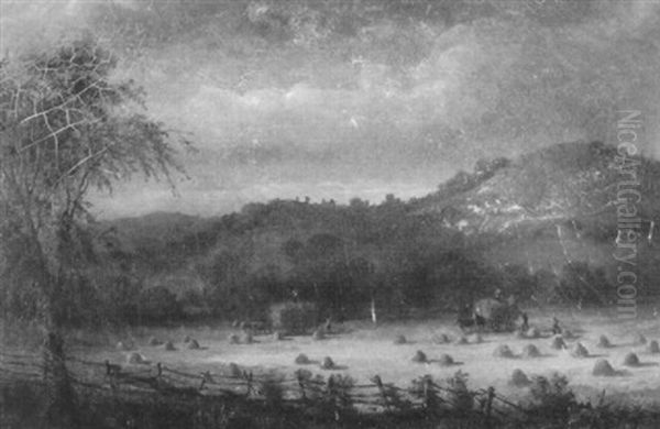 Landscape With Haystacks - view 1