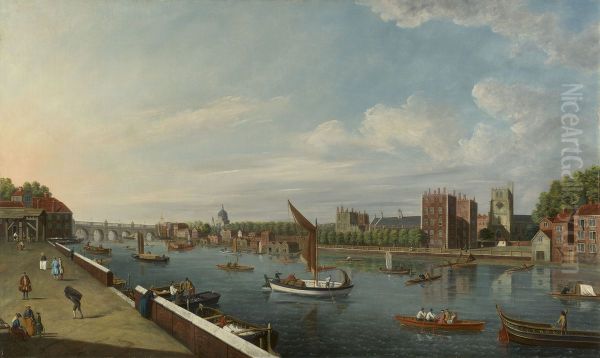 The Thames At Lambeth - view 1
