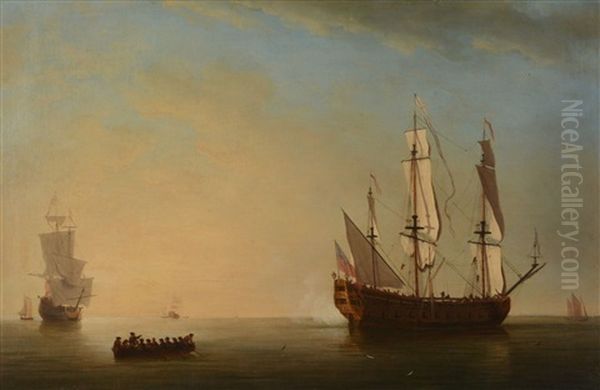 Rowing Out To The Ship - view 1