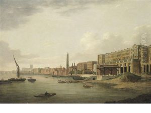 The Adelphi On The Thames Embankment by Samuel Scott