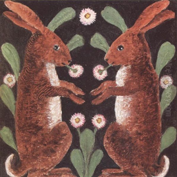 Two Hares - view 1