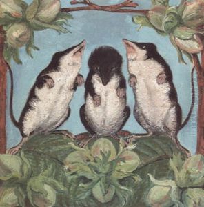 Three Voles by William Bell Scott
