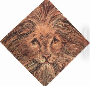 A Lion's Head by William Bell Scott