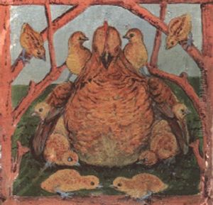 A Rooster by William Bell Scott