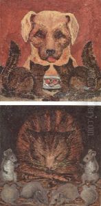 Three Rabbits by William Bell Scott