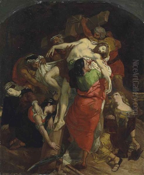 Study On 'the Descent From The Cross' - view 1