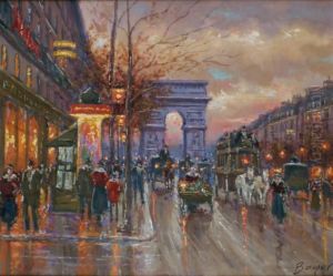 Paris, Les Champs-elysees by Emile Boyer