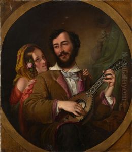 An Allegory Of Love by Mikhail Ivanovich Scotti