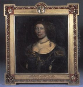 Portrait Of Lady Margaret Livingston With Neckalce And Headdress