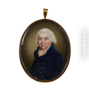 Portrait Of A Gentlemen In Blue Coat, Orange And White Waist Coat (+ Portrait Of An Army Officer In Red Coat With Blue Facings; 2 Works)