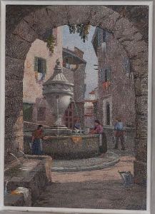 Oil On Board by Emile Boyer