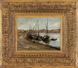 Fischerboote Im Agyptischen Strandhafen