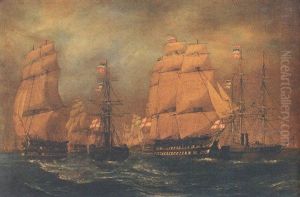 The Baltic Fleet Sailing In Line Ahead