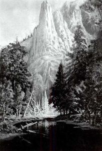 Sentinel Rock, Yosemite by Benjamin Willard Sears