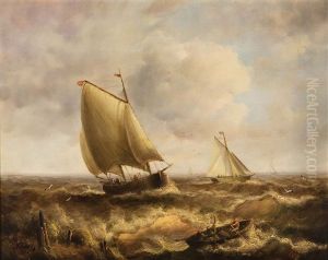 Marine Scene Of Turbulent Waters Marine Scene Of Turbulent Waters