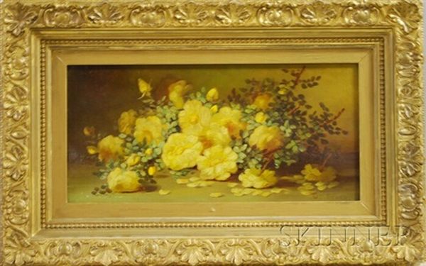 Still Life Of Yellow Roses - view 1