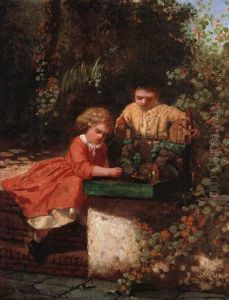 Kinder Beim Spielen Im Garten