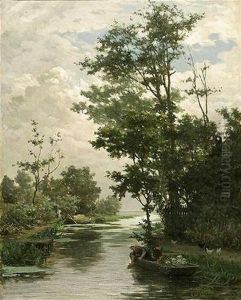 Lavandieres Le Long D'une Riviere