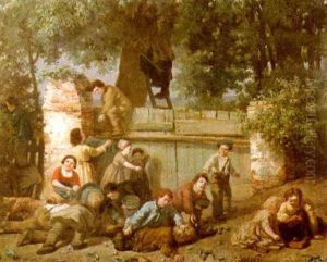 Enfants Jouant Au Jardin