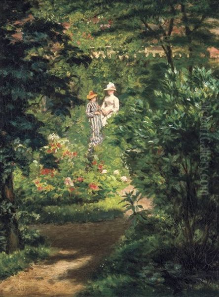 The Conversation In The Garden - view 1