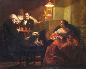 The Chess Match by Pieter Willem Sebes