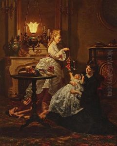 Amusing The Baby by Pieter Willem Sebes