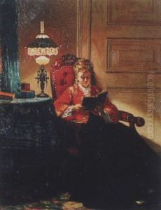 Lesende Junge Frau by Pieter Willem Sebes