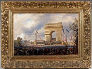 Ceremonie A L'arc De Triomphe A Paris La Fete De La Fraternite Du 20 Avril