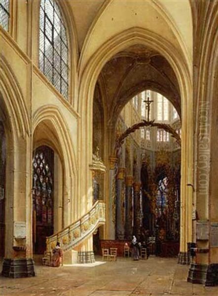 Innenansicht Der Kirche St. Vincent In Rouen - view 1