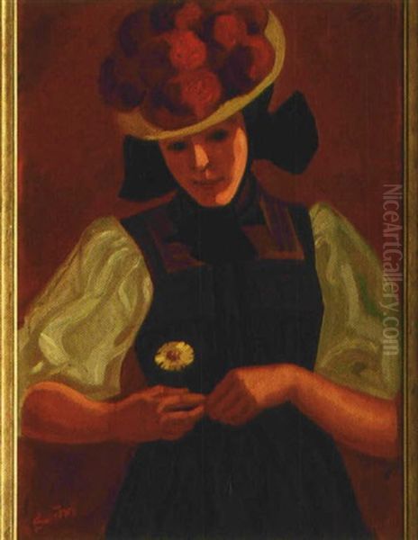Portrait Einer Schwarzwalderin In Tracht - view 1