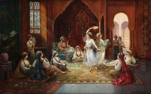 Concert Et Danseuses Au Harem