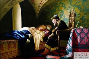 Ivan Der Schreckliche Betrachtet Die Schlafende Vasilisa Melentieva by Grigori Semenovich Sedov