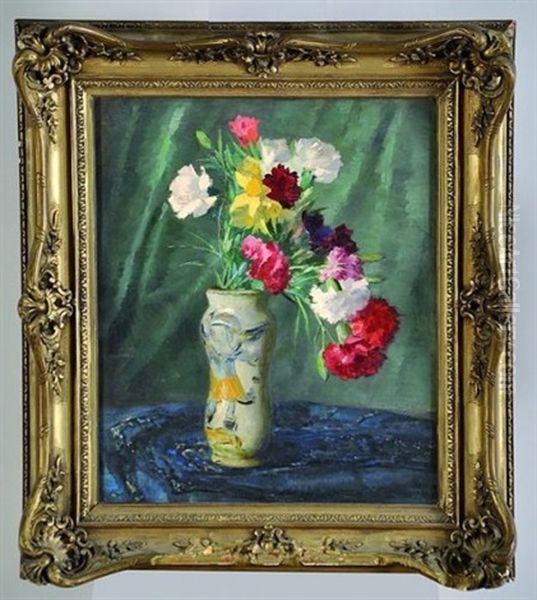Bouquet De Fleurs Dans Un Albarello - view 1