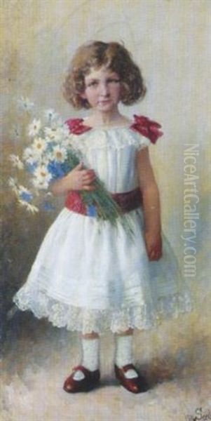 Madchen Mit Wiesenblumen - view 1