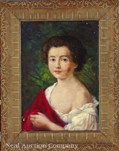 Portrait Of A Young Woman by Marie Madeleine Seebold