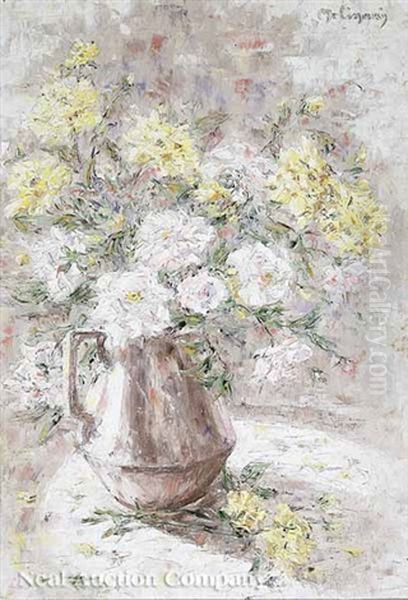 Still Life Of Yellow And White Roses - view 1
