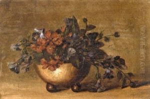 Still Life Of Flowers by Marie Madeleine Seebold