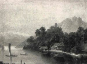 Alpenseelandschaft Alpenseelandschaft