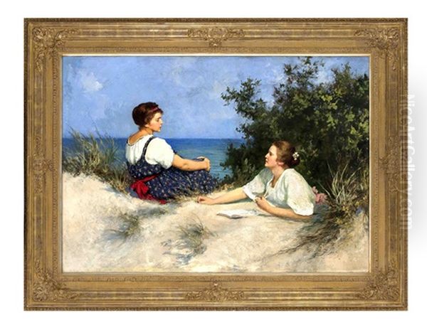 Mutter Und Tochter In Den Dunen An Der Ostsee - view 1