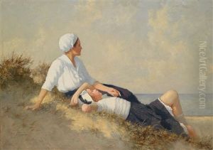 Mutter Und Tochter Am Strand Mutter Und Tochter Am Strand
