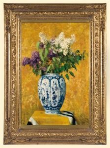 Still Life With Lilacs by Hermann Seeger