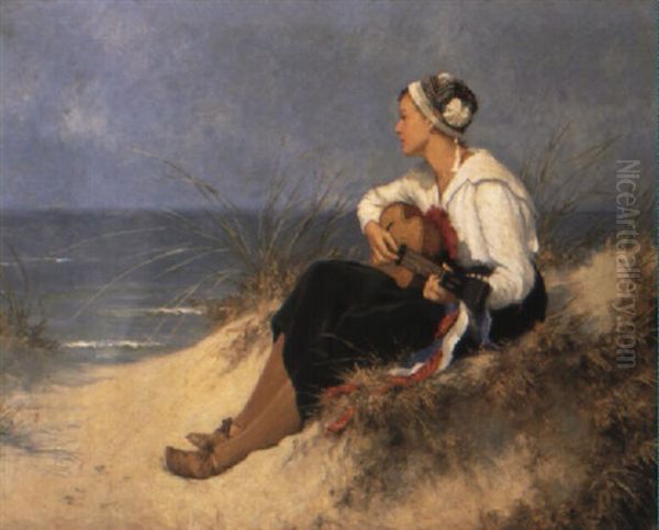 A Guitarist In The Dunes - view 1