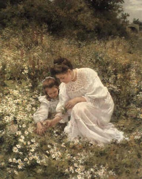 Picking Daisies by Hermann Seeger