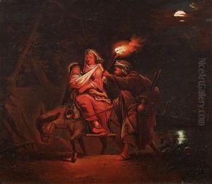 Heilige Familie Auf Der Flucht Nach Agypten by Johann Conrad Seekatz