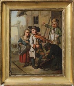 Musizierende Kinder by Johann Conrad Seekatz