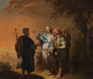 Christ On The Road To Emmaus by Johann Conrad Seekatz